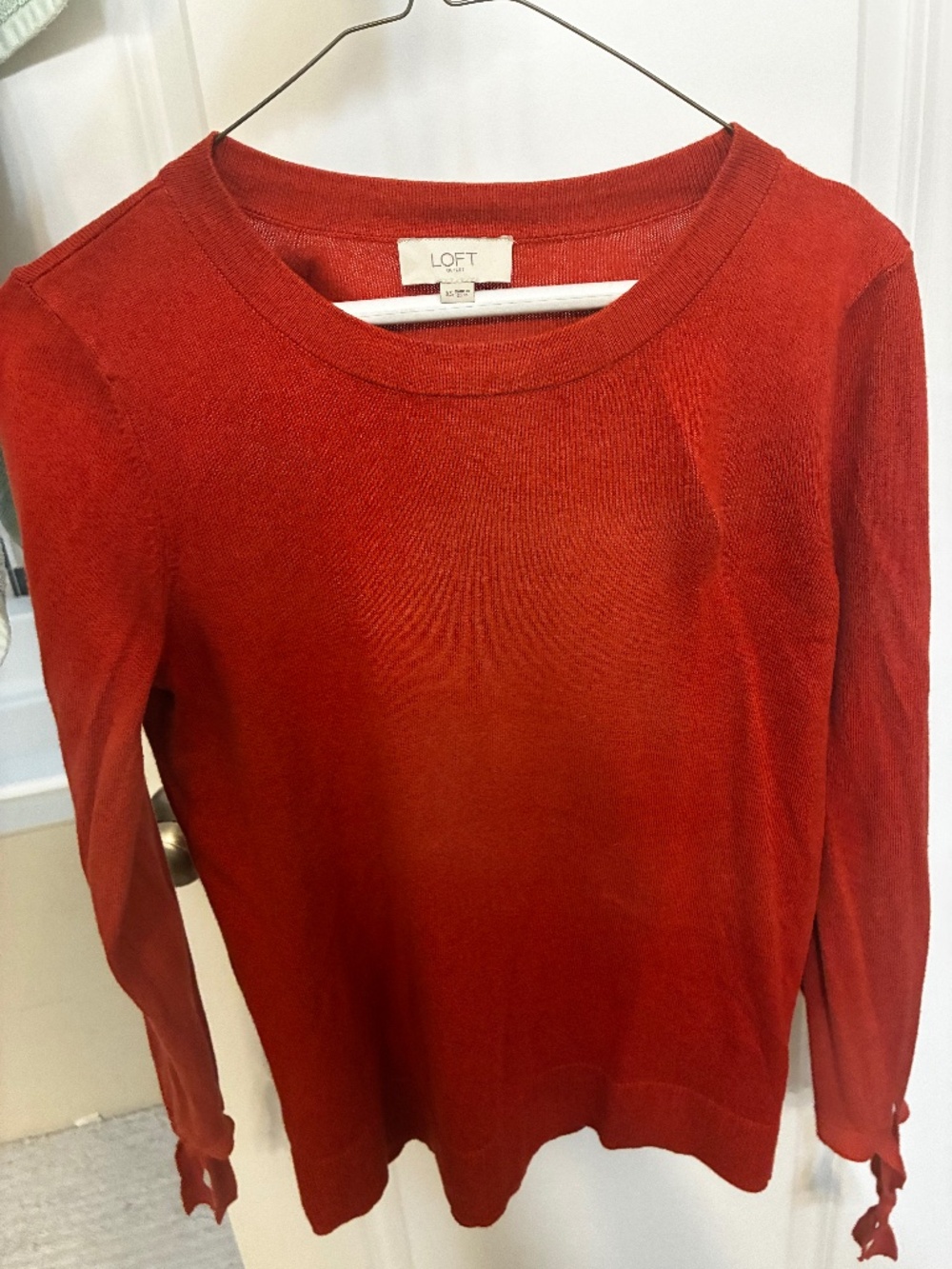 LOFT orange sweater